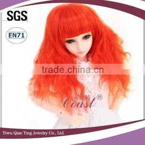 Hot Sale Nice Orange Synthetic Doll Shaggy BJD Hair Wig thumbnail-3