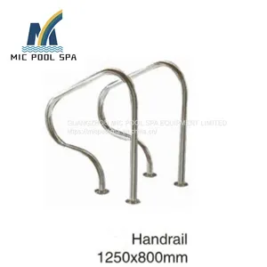 Sturdy and Not Easy to Rust Bathroom Outdoor Swimming Pool Non-slip Straight Grabrail Stainless Steel 316 Handrail thumbnail-1
