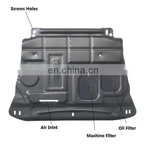 Exterior Accessories Car Engine Under Cover Metal 3pcs for Ford Explorer thumbnail-3