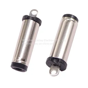 5.5mm*2.1mm dc Male Plug Power Connector 20.5L Copper Nickel Plated Jack Plastic thumbnail-1