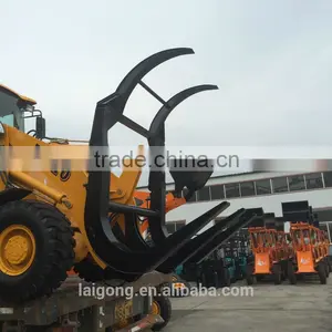 Grapple Log Loaders Used in Timber Yards thumbnail-1