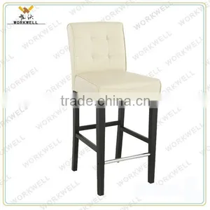 WorkWell PU High Quality Dining Room Chair With High Rubber Wood Legs thumbnail-3
