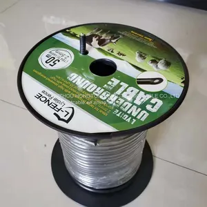 PE Outer Layer Black 2.5mm Aluminum Core or Galvanized Steel Wire Electric Fence Underground Cable thumbnail-3
