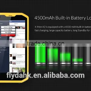No.1 X-men X2 5.5'' Quad Core Android 4.4.4 Lte 4G Ip68 Waterproof Phone 1gb Ram 8gb Rom Smart Rugged Mobile Phone. thumbnail-5