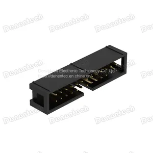 Denentech 2.54mm H9.0 W8.80 Dual Row Straight DIP Box Header thumbnail-1