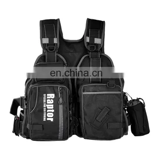 ROBBEN Polyester Floating Vest for Fishing Multi-pocket Design Sea Fishing Life Jacket thumbnail-1