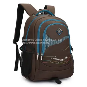 Wholesale OEM Leisure Business Backpacks Large Capacity Schoolbag Laptop Bag Travel Knapsack Nylon Promotion CLGZ18-265 thumbnail-3