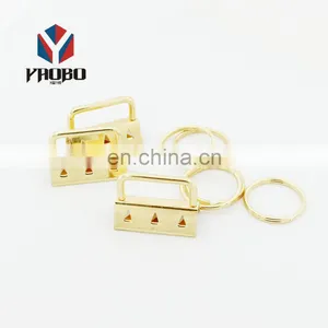 Finely Processed Metal Key FOB Hardware Clip With Key Ring thumbnail-1