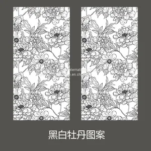 Nordic Soft Light Plant Flower Pattern Wall Tile 400 × 800 Dining Room Bathroom Living Room Wall Tiles thumbnail-2