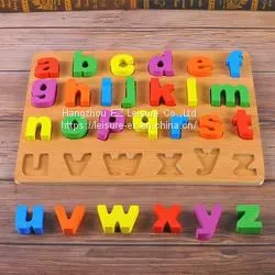 Educational Wooden Alphabet Puzzle Toy Letter Wooden Puzzle thumbnail-1