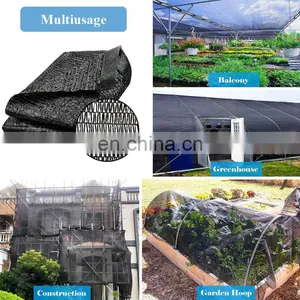100% New HDPE UV Greenhouse Black UV Sun Shading Net thumbnail-5