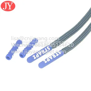 Custom Silicone Shoelace Aglet Plastic Lace Aglet Tipping for Hoodies Rubber Cord Ends thumbnail-4