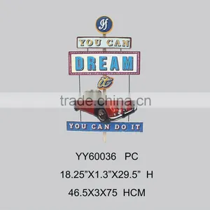 Wholesale Vintage Motor Embossed Tin Sign Wall Arts Plaque for Wall and Home Deocration thumbnail-1
