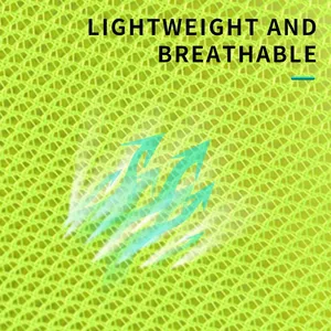 Wholesale Reflective Vests, Safety Work Clothes, Front and Rear Surround With Bright Reflective Strips thumbnail-4