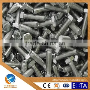FACTORY PRICE DIRECT SELLING HEX BOLTS/HEX HEAD BOLTS M6-M24 WITH WZP thumbnail-2