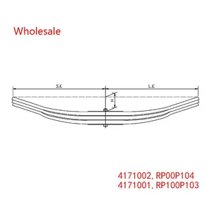 4171002, RP00P104, 4171001, RP100P103 Traily Trailer Parabolic Spring Hand Trolley Wholesale For ADR thumbnail-1