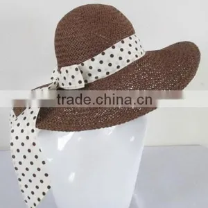 Folding Paper Straw Visor Hat thumbnail-4