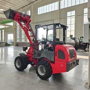 High Performance HZM 810 809 Hot Sale 1000kg Lift Capacity Small Wheel Loader With CE thumbnail-1