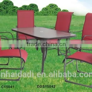 Outdoor Steel Furniture Spring Sling Patio Set Dining Set Garden Set thumbnail-1