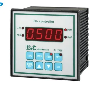 Panel-Mounted CL7635 Controller - High/Low Alarm With Delay for Drinking Water/Swimming Pools thumbnail-1