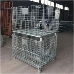 Factory Direct Sale Pallet Rack Mesh Cage With Wheels thumbnail-5