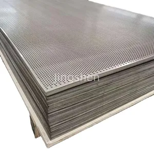 Polished, Perforated 90-degree Circular Mesh Diamond-shaped Curtain Wall Cladding Metal Grille, Including Cutting Service thumbnail-2