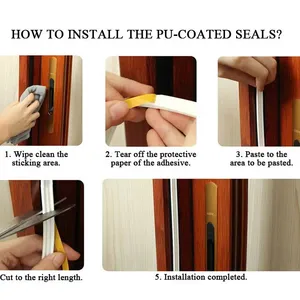 Self-adhesive Window Weather Stripping Door Seal Strip Draft Stoppers for Door Bottom thumbnail-4