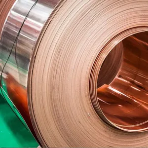 0.02mm Thickness Thin Red 99.9% Pure Copper Foil Coil Strip thumbnail-3