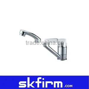 Long Neck Brass Kitchen Tap thumbnail-1