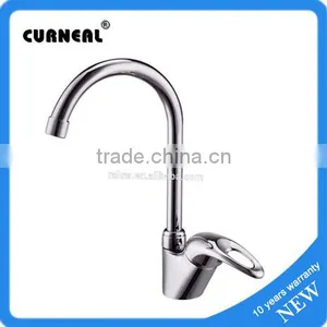 Brass Single Lever Goose Neck Kitchen Sink Faucet Italian Kitchen Faucets thumbnail-1