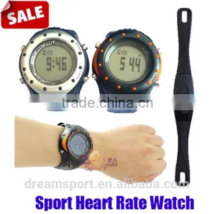 Wireless Heart Rate Monitor Chest Belt Wrist Pedometer Watch For Sports Running thumbnail-5