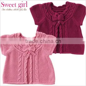 Japanese Wholesale 2013 New Fashion Baby Girl Outfit Fashion Cute Kids Clothes Infant Baby Wear Knitted Cardigan for Girls thumbnail-6