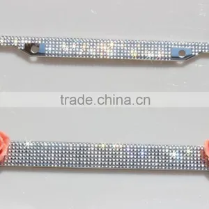 Crystal Rhinestone License Plate Frame With Custom Logo thumbnail-4