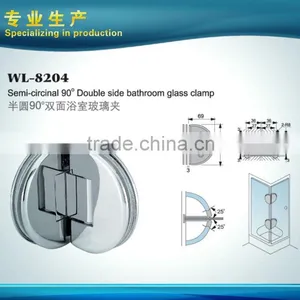 Semi-circinal 0 Degrees Bathroom Glass Door Clamp Glass Door Hinge thumbnail-4