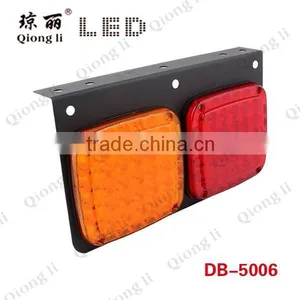 82 LED Iron Plate Anti-shock Square Led Tail Lights 24v Truck thumbnail-2