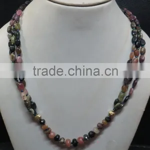 Tourmaline Natural Stone Necklace Fashion Jewelry Gemstone Jewellery thumbnail-1