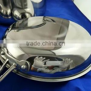 Quality Tri-ply(3 Layers) Non Stick Stainless Steel Fry Pan Induction Bottom thumbnail-1