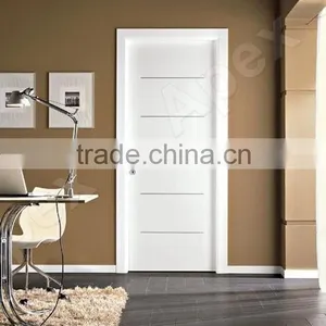 White Primed PVC Door Panel Veneer Door Flush Doors Design thumbnail-2