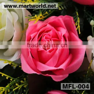 Wholesale Wedding Artificial Flower Bouquets; Decorative Rose Bouquet for Home,hotel,event,party&wedding Decoration(MFL-004) thumbnail-3