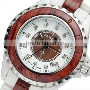 Custom Sapphire Crystal Ceramic Watch,wood and Vogue Ladies Ceramic Watch thumbnail-5