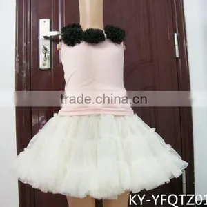 Wholesala Baby Gift Set Tulle Ruffle Puffy Skirt Girls Shirt and Pettiskirt Sets thumbnail-4