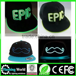 High Quaity EL Wire Cap,Led Wire Cap.light up Cap thumbnail-2