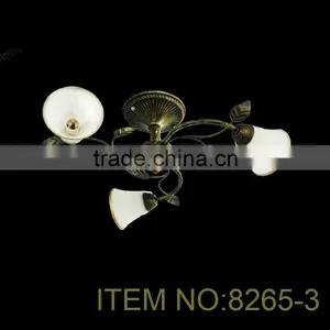 Beige and Yellowish Flower 3 Lampholders Chandelier Pendant thumbnail-2