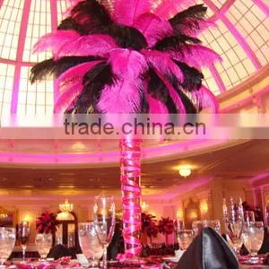 Wedding Decoration Hot Pink Color Ostrich Feathers thumbnail-2