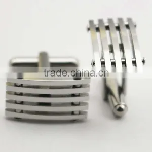 Fashion Silver 316L Stainless Steel Factory Wholesale Cufflink thumbnail-5