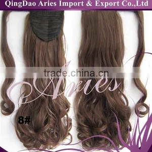 Chocolate Color Wrap Around Ponytails Hair Piece thumbnail-1