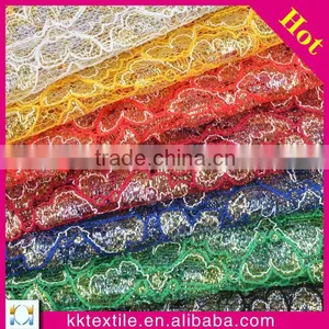 25% Cotton 45% Nylon 15%gold Thread 15% Silver Thread High Quality Trimming Lace #12112 thumbnail-1