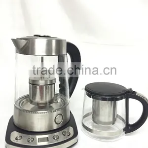 360 Degree Rotation Glass Tea Kettle With S/S Tea Filter thumbnail-3