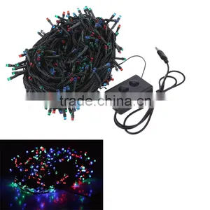 Colorful RGB 400 LED Christmas String Light For Fairy Mas Tree Wedding Holiday Party Garden Outdoor Decoration USB DC 5V thumbnail-1