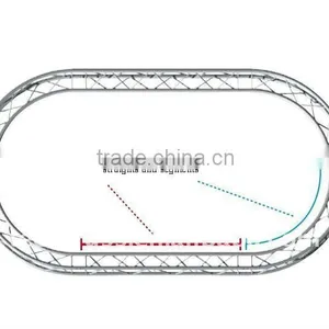 Aluminum Alloy Triangle Apex Up/Down Circular Truss thumbnail-1